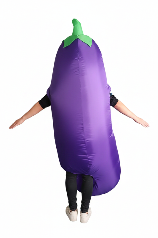Inflatable Eggplant Costume - Back View
