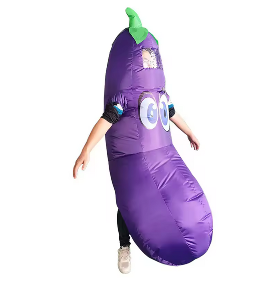 Inflatable Eggplant Costume for Adults