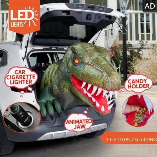 Animated Halloween Inflatable Dinosaur Outdoor Decoration with LED Lighting
