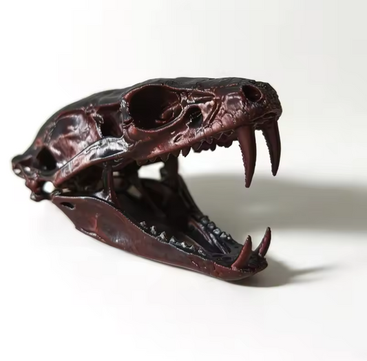 Gothic Fanged Skull Replica Figurine