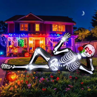 Giant Inflatable Skeleton Halloween Lawn Decoration