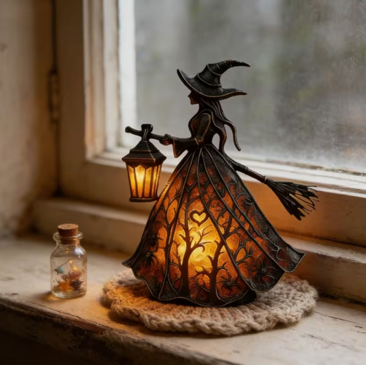 Witch Lantern Glow Lamp – LED Halloween Night Light