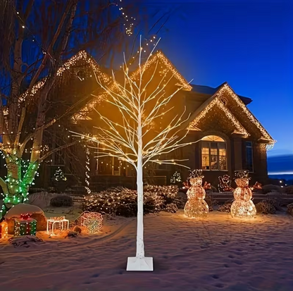 Pre-Lit LED Birch Tree – Warm White Lighted Twig Tree