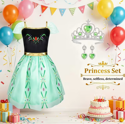 14-Piece Princess Dress Up Costume Gift Set for Toddler Girls