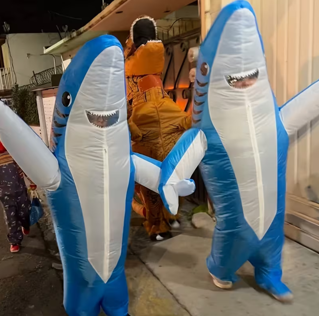 Halloween Inflatable Shark Costume for Adults