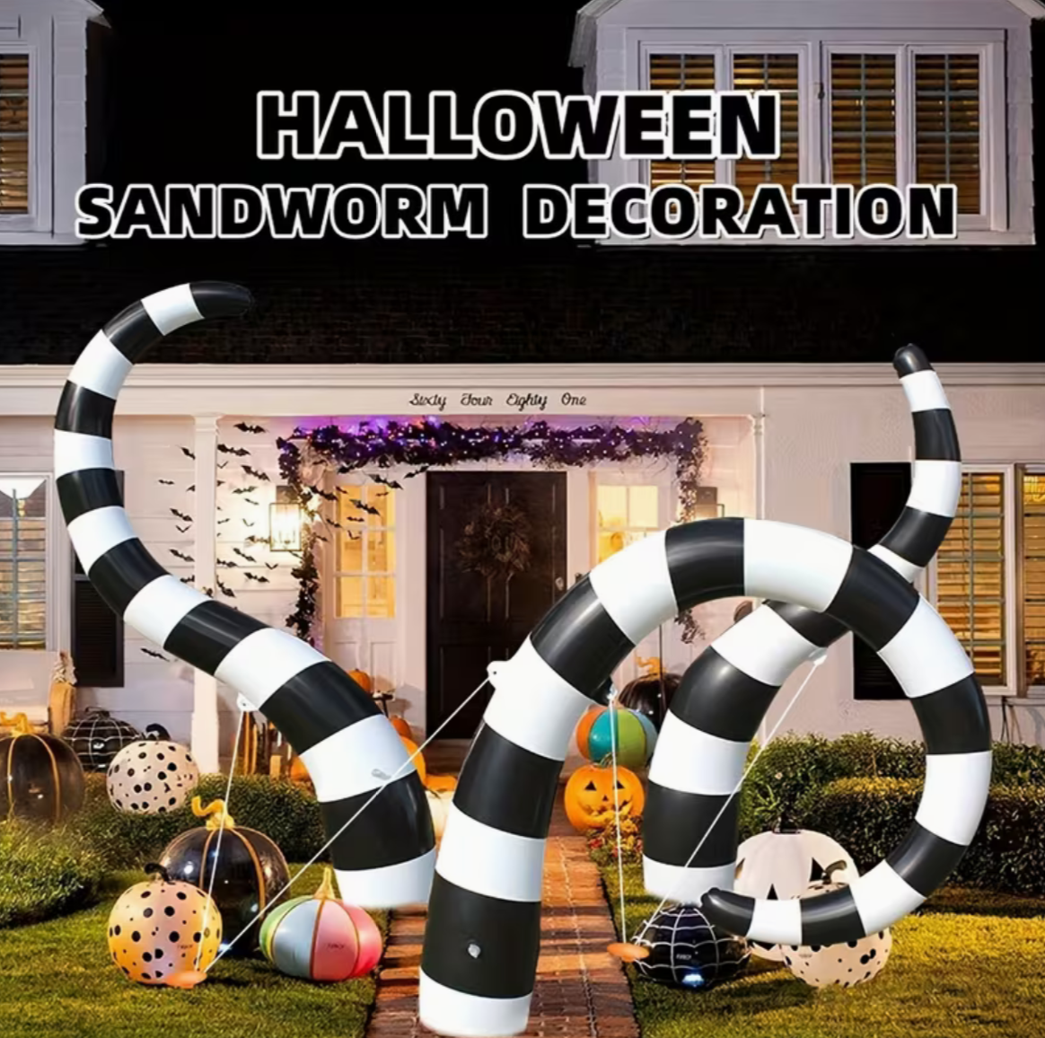 Giant Sandworm Halloween Decorations (Set of 3)