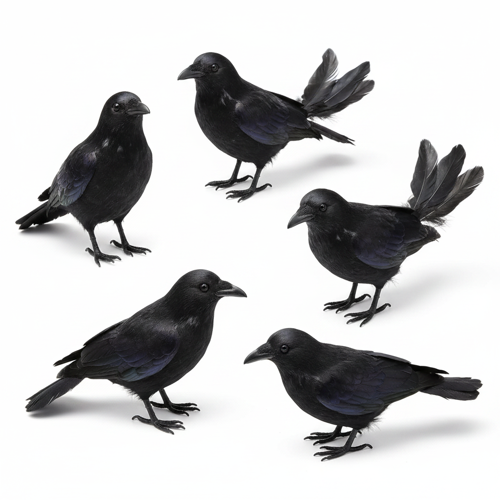 Black Crow Decoration Product Shot