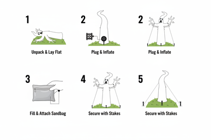 Ghost Tree Inflatable Setup Guide