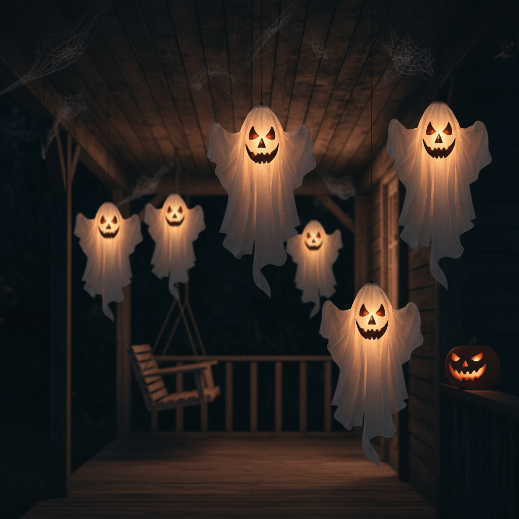 Hanging Ghost Lanterns