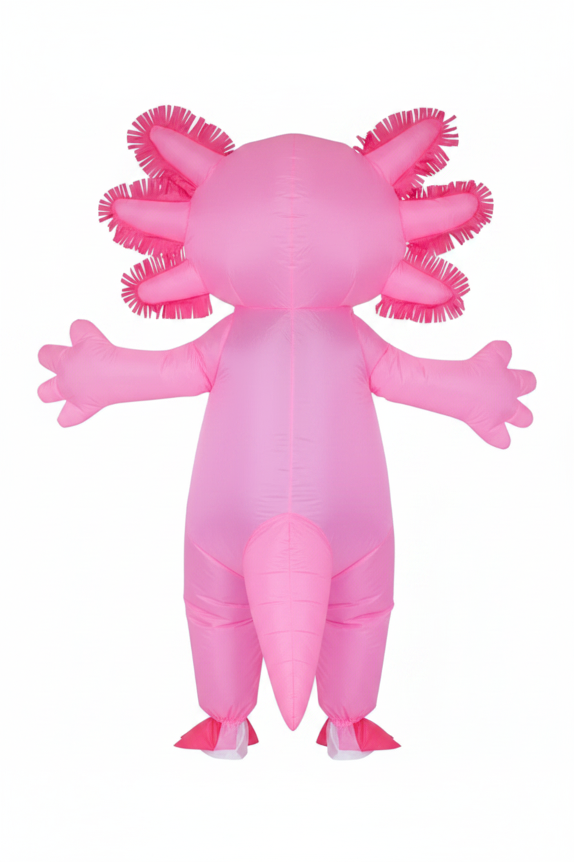 Inflatable Axolotl Costume - Back View