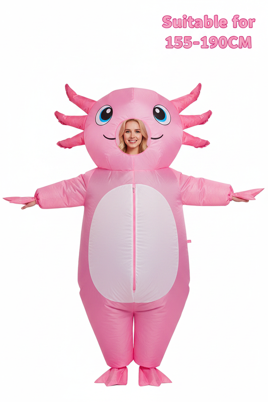 Inflatable Axolotl Costume - Front View