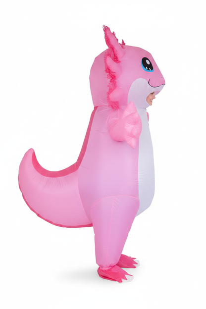 Inflatable Axolotl Costume - Right Side View