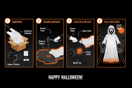 Inflatable Ghostface Setup Instructions