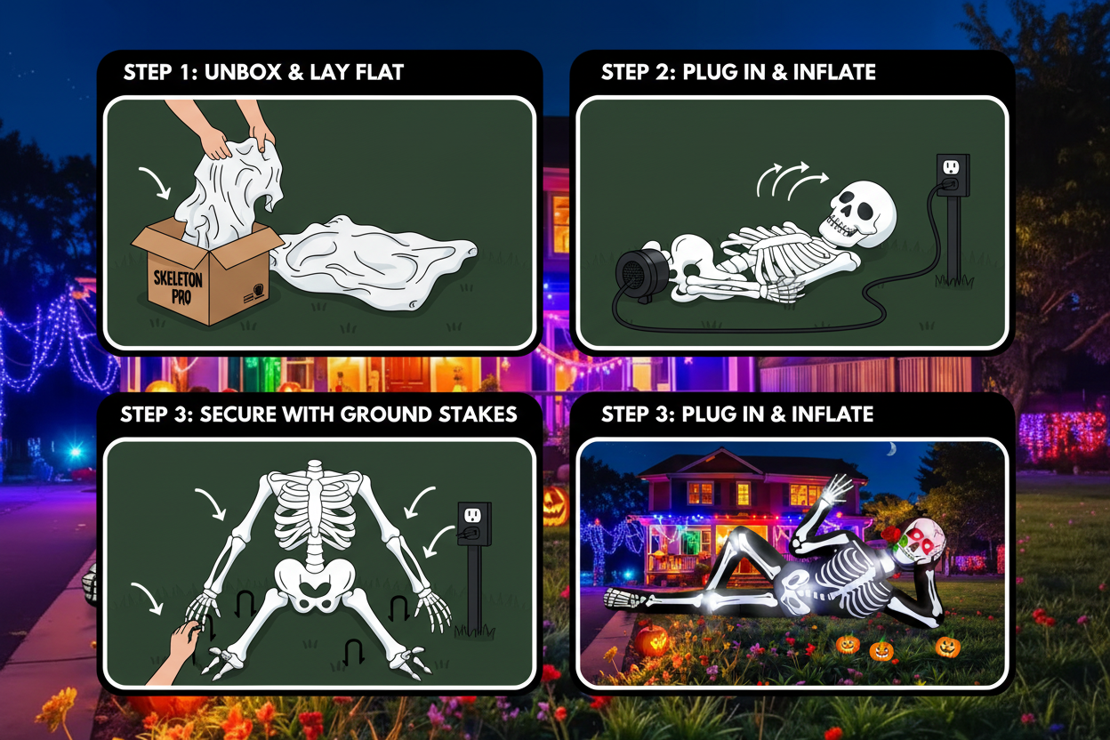 Inflatable Skeleton Installation Guide